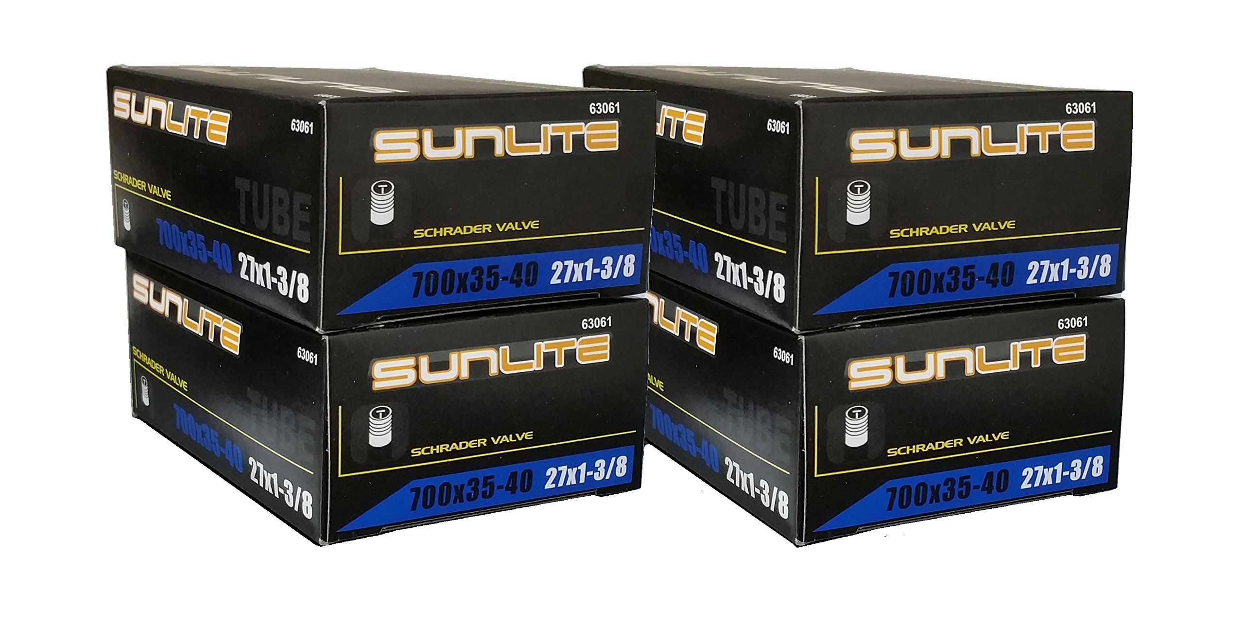 Bicycle Inner Tube, 700 x 35-40 (27 x 1-3/8) Schrader Valve 32mm, Sunlite