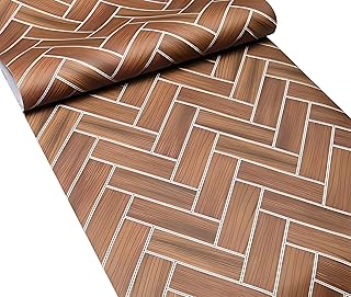 Indian Royals Wood PVC Flooring Sheets for Floor, PVC Floor Tiles, Vinyl Flooring Sheets for Floor, Floor Sheet (60CM X 200 CM)