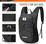 SKYSPER Sac à dos de randonnée pliable - 10L Petit sac à dos léger de voyage respirant pour hommes femmes
