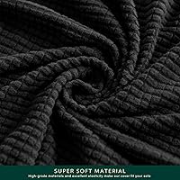 Vista 70 de CHUN YI - Funda elástica para sofá (7 piezas), funda para sofá de 3 plazas con tres respaldos y cojines separados con banda elástica, tela jacquard