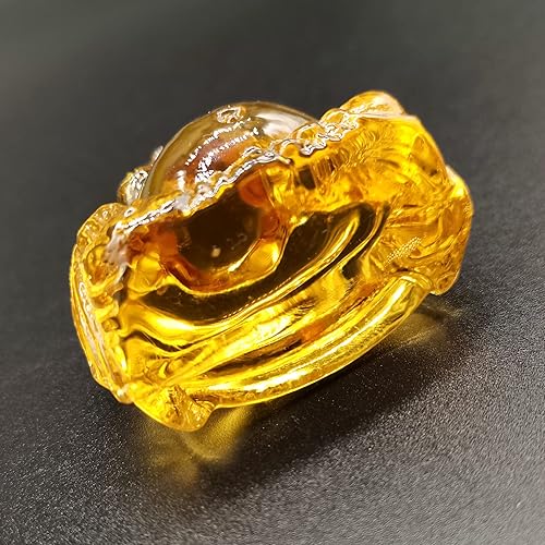 Miniatura 5 de Reyife Estatua de Buda de cristal curativo que ríe mini figura de Buda feliz de la suerte meditación Feng Shui adorno de riqueza para escritorio