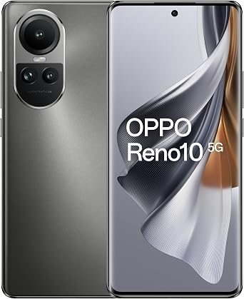 OPPO Reno10 CPH2531 6.7 inch FHD+ Smartphone Mobile 3D AMOLED Panel 8GB RAM 256GB Storage Grey - CPH2531-Black