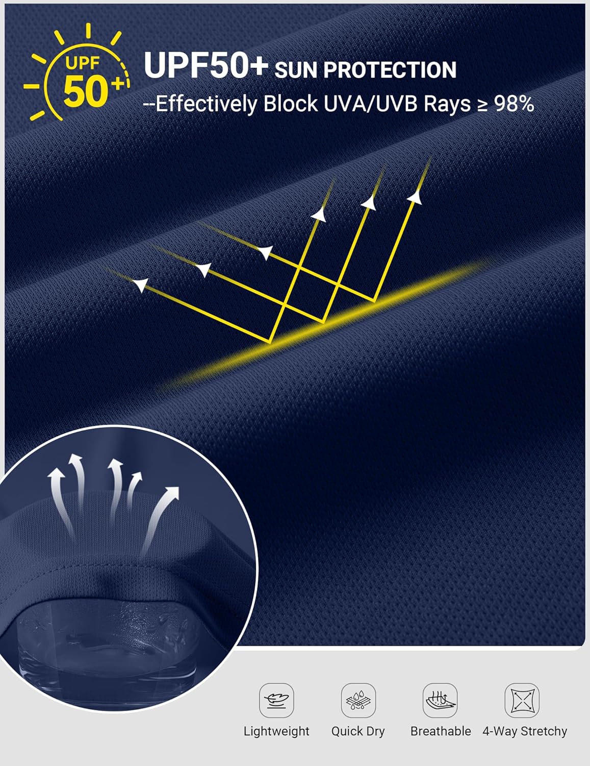 COOFANDY Mens UPF 50+ Sun Protection Hoodie with Mask Lightweight Long Sleeve SPF Fishing Shirts UV Hiking Running Rash Guard - Image 5