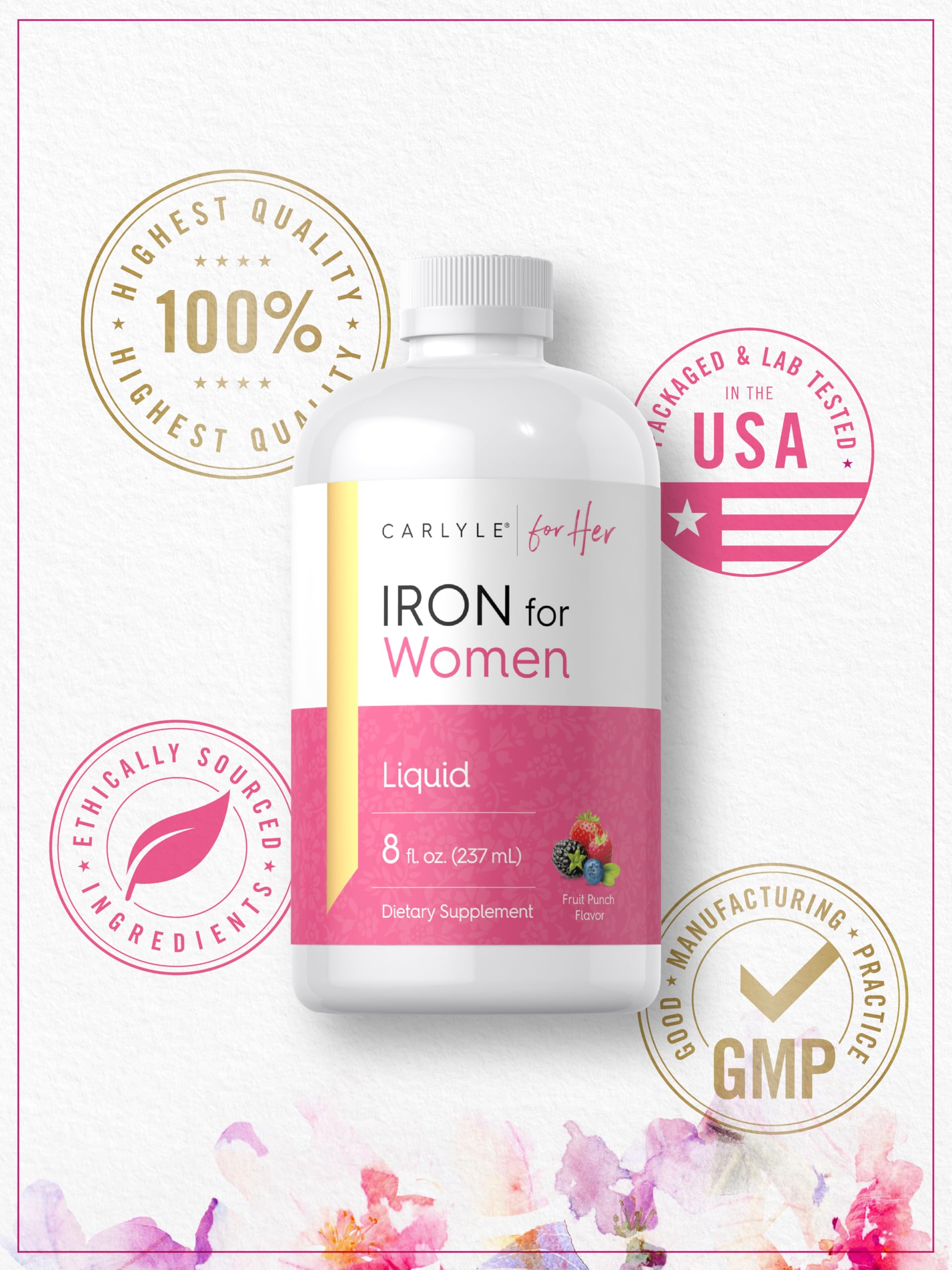 Carlyle Liquid Iron Supplement for Women | 8 fl oz — Amazon image 6