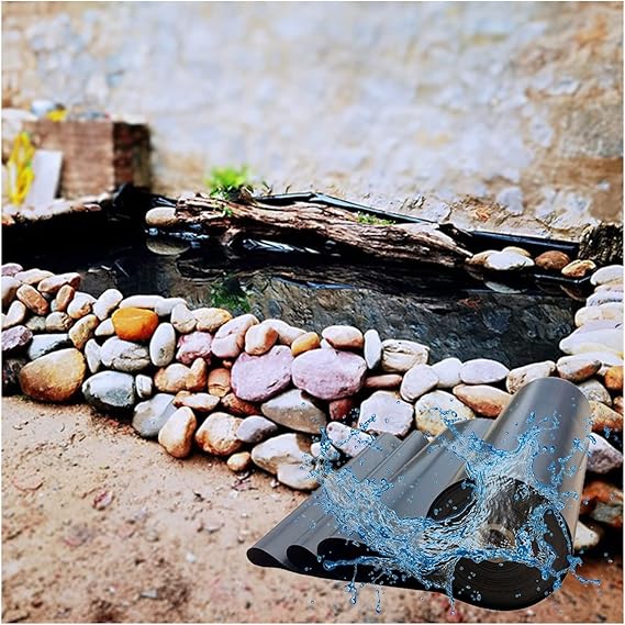 Image LXLIGHTS Flexible Fish Pond Liner, HDPE Foldable Durable Anti-UV Gardens Pools Membrane for Streams Fountains Reservoir Impermeable Film, Customizable (Color : (0.3mm), Size : 9x9m/29.5x29.5ft) Image LXLIGHTS Flexible Fish Pond Liner, HDPE Foldable Durable Anti-UV Gardens Pools Membrane for Streams Fountains Reservoir Impermeable Film, Customizable (Color : (0.3mm), Size : 9x9m/29.5x29.5ft)