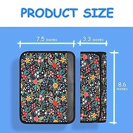 YR Seat Belt Cover for Kids, Soft Comfort Seat Belt Cushion for Children, Cute Cartoon Pattern Car Seat Belt Pads Cover for Girls and Boys, 1 Pack (Garden Picnic)