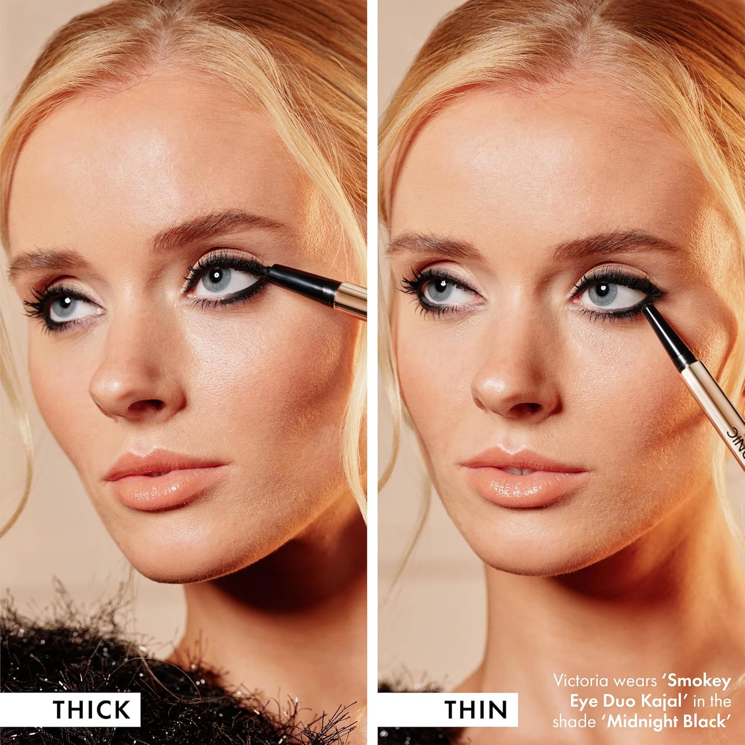ICONIC LONDON Smokey Eye Duo Eyeliner | Creamy, Easy to Blend 2-in-1 Eyeliner Crayon, Water Resistant, Cruelty Free, Vegan Makeup