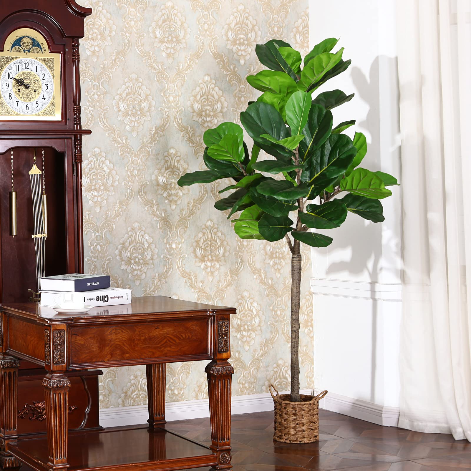OAKRED Artificial Fiddle Leaf Fig Tree,5FT Tall Faux Plants Artificial