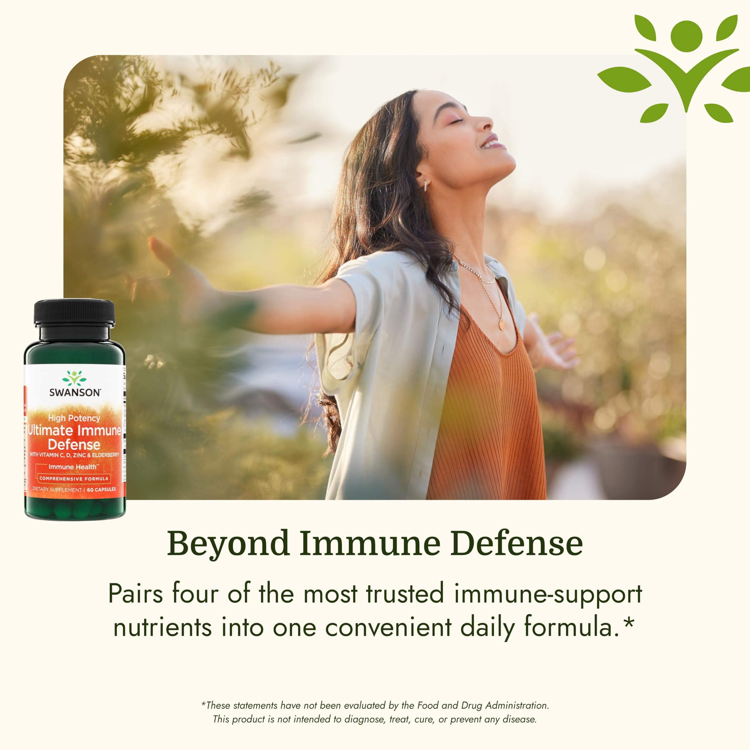 Swanson Ultimate Immune Defense with C, D, Zinc and Elderberry, 60 Capsules — Amazon image 5