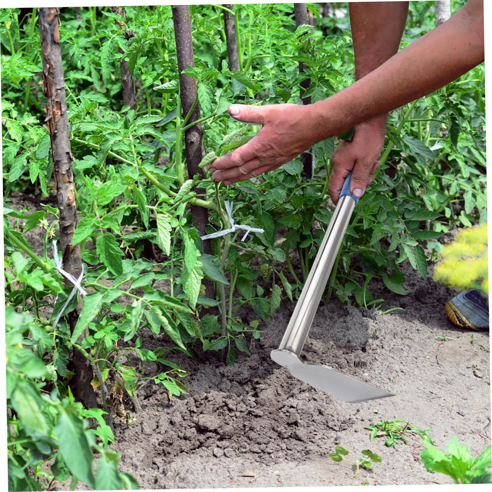 TOYANDONA 2 Piezas de Jardinería de Inoxidable Herramienta Ergonómica para Deshierbe y Plantación para Huertos Ligero y Duradero