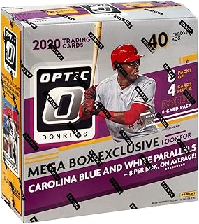 2020 Panini Donruss Optic MEGA Baseball box (32 cards/bx PLUS one 8-card exclusive parallel pack)