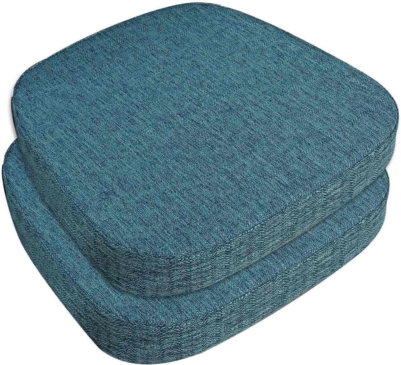 Pack de 2/4/6 Cojín para Silla de Comedor de Cocina Oficina con Antideslizante 43X40cm/40X38cm/43X42cm, Cojín de Asiento Suave para Taburete, jardín, Interior, Exterior,Hogar(#6,2pcs 40x38x5cm)