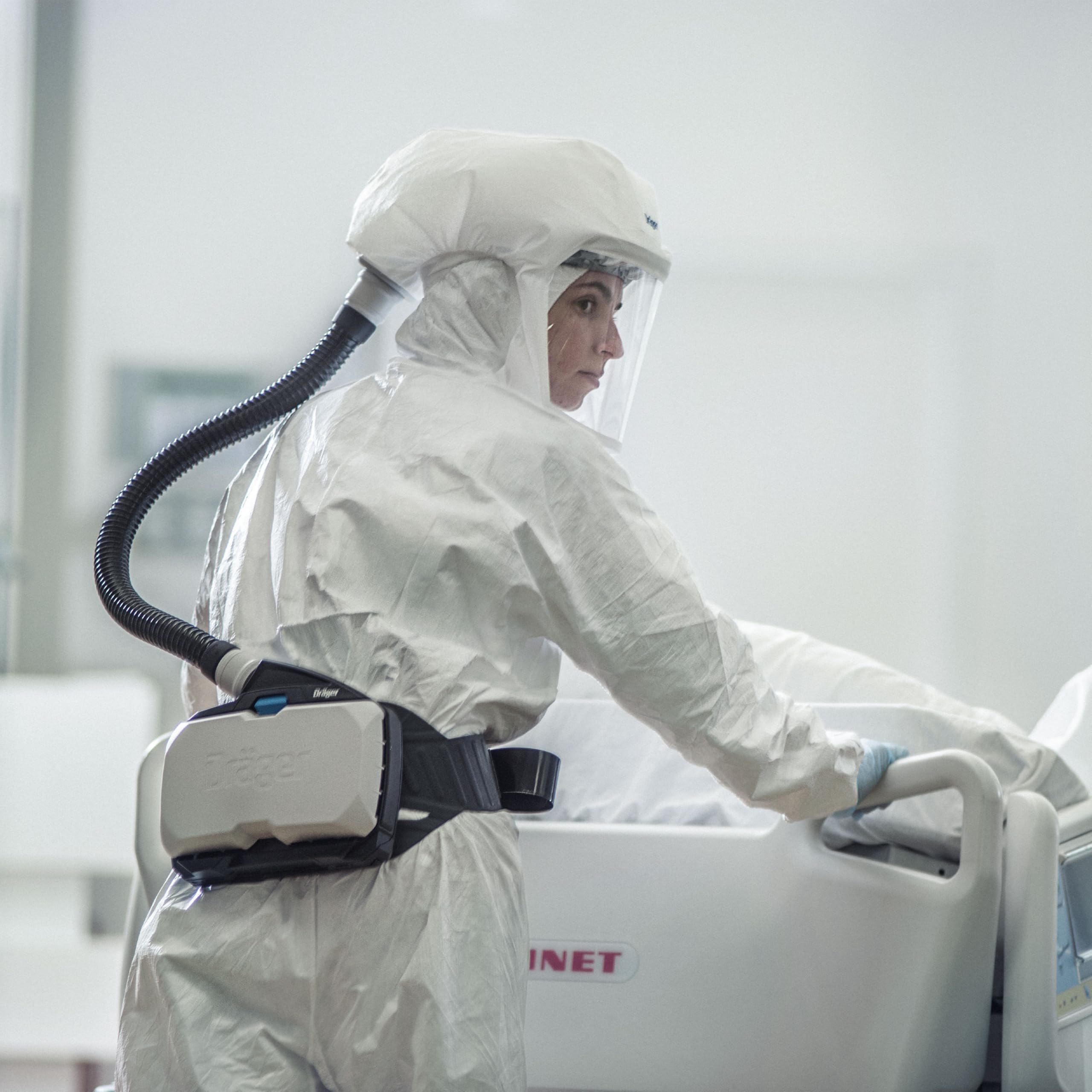 Dräger X-plore 8000 capó estándar corto, capó intercambiable de nivel de protección TH3