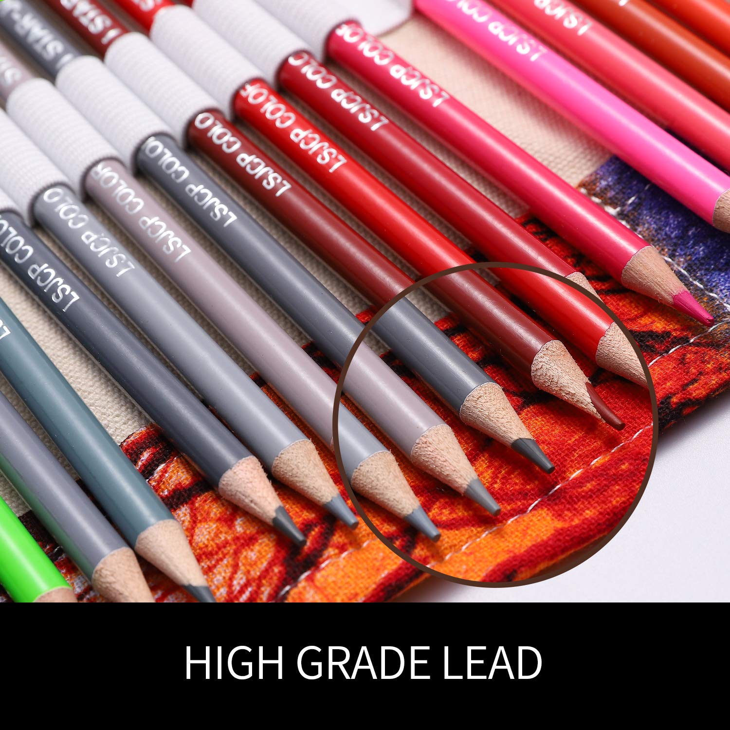 SJ STARJOY 72 Colored Pencils for Adults Coloring Book, Artist Colored