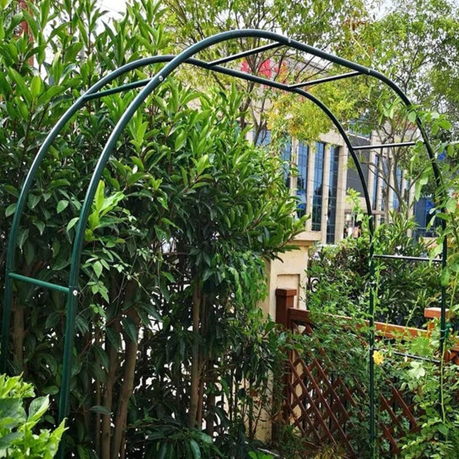 Garden Rose Arch Made of Metal,Garden Arch Climbing Aid,for Climbing Plants,Arbors Pergola for Indoor/Outdoor,Weatherproof,Trellis Archway Climbing Arch,Wedding Lawn Garden