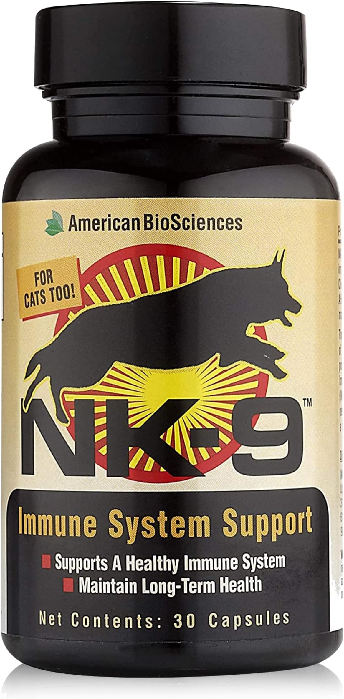 American BioSciences Bio Science Immune System Natural Killer-9 Dogs, 30