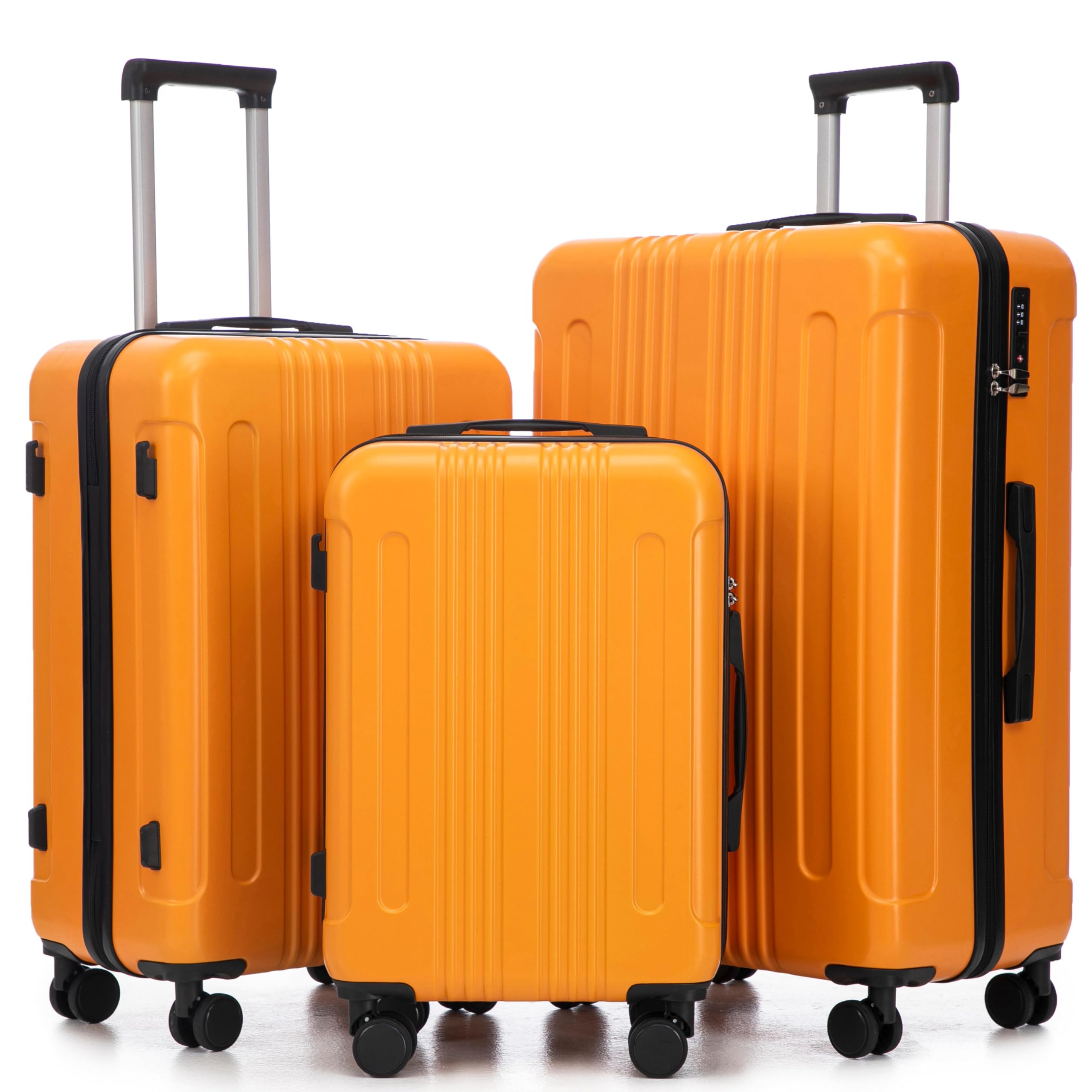 Merax 3 pcs/set in ABS Spinner Wheel Luggage Set, Carry on Suitcase