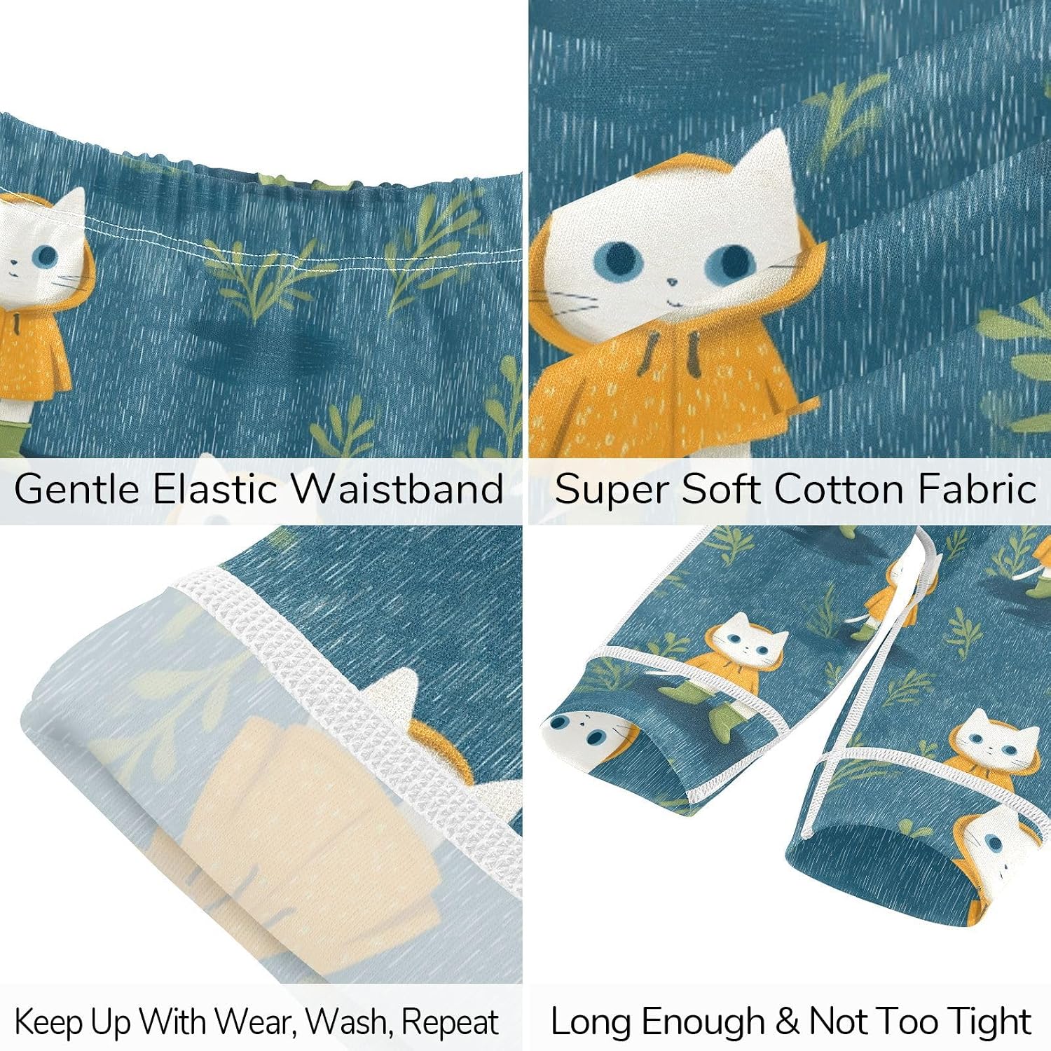 vvfelixl Baby Clothes Playful Cats Baby Bodysuits Set Unisex Short Sleeve Babys Pants Sets 0-3M