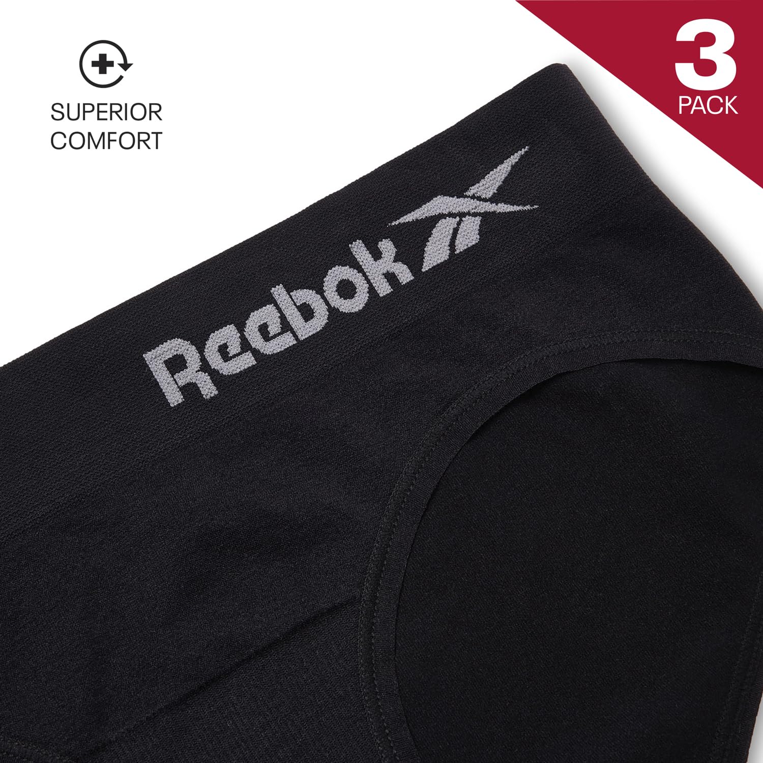 Reebok Figi damskie Raina (3 sztuki), Czarny, M