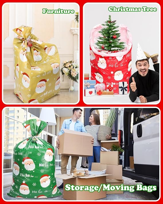 VIMUSFUN 3 Pack Large Christmas Gift Bags, 56
