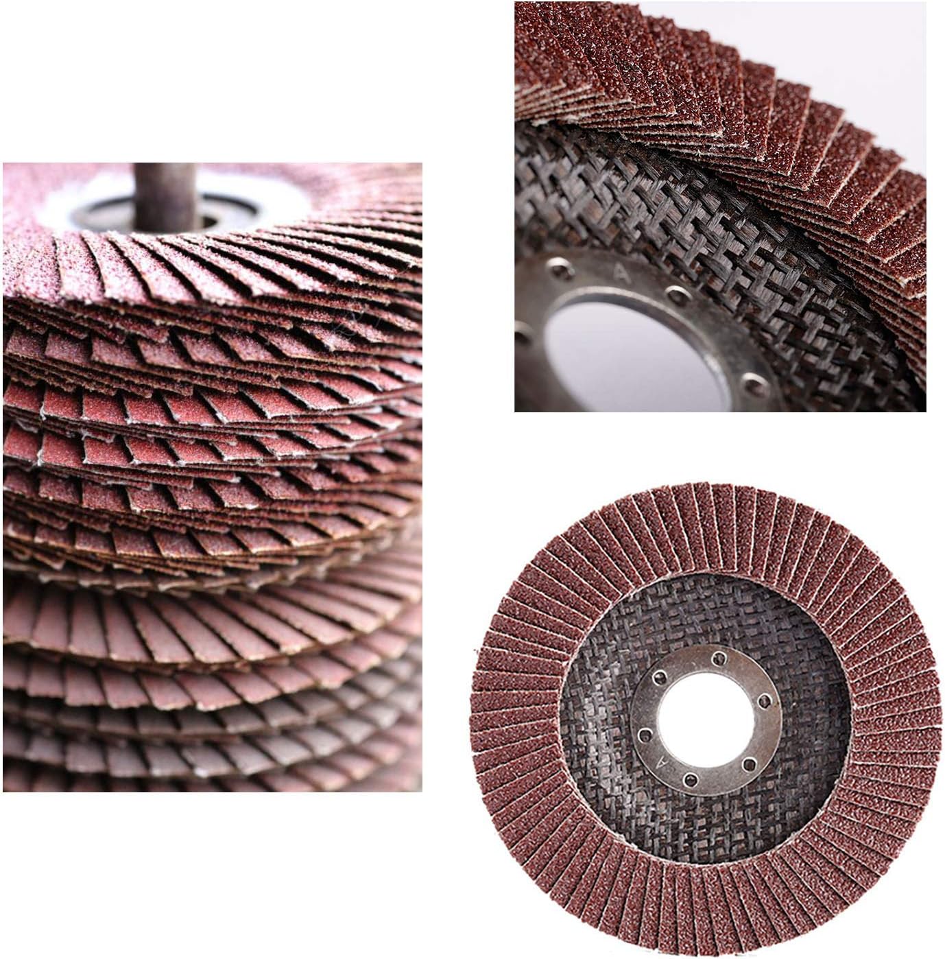 70% Off Everything YYaaloa 4 pack 4.5 Inch Flap Discs Sanding Grinding Wheels 40 60 80 120 Grit Aluminum Oxide Abrasives,Grinder disc 4-1/2 Inches for Angle Grinder (4.5inch 4 pack-40 60 80 120 Grit)