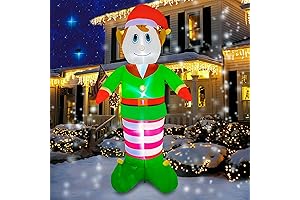 8 FT Christmas Inflatables Giant Elf, Outdoor Decorations