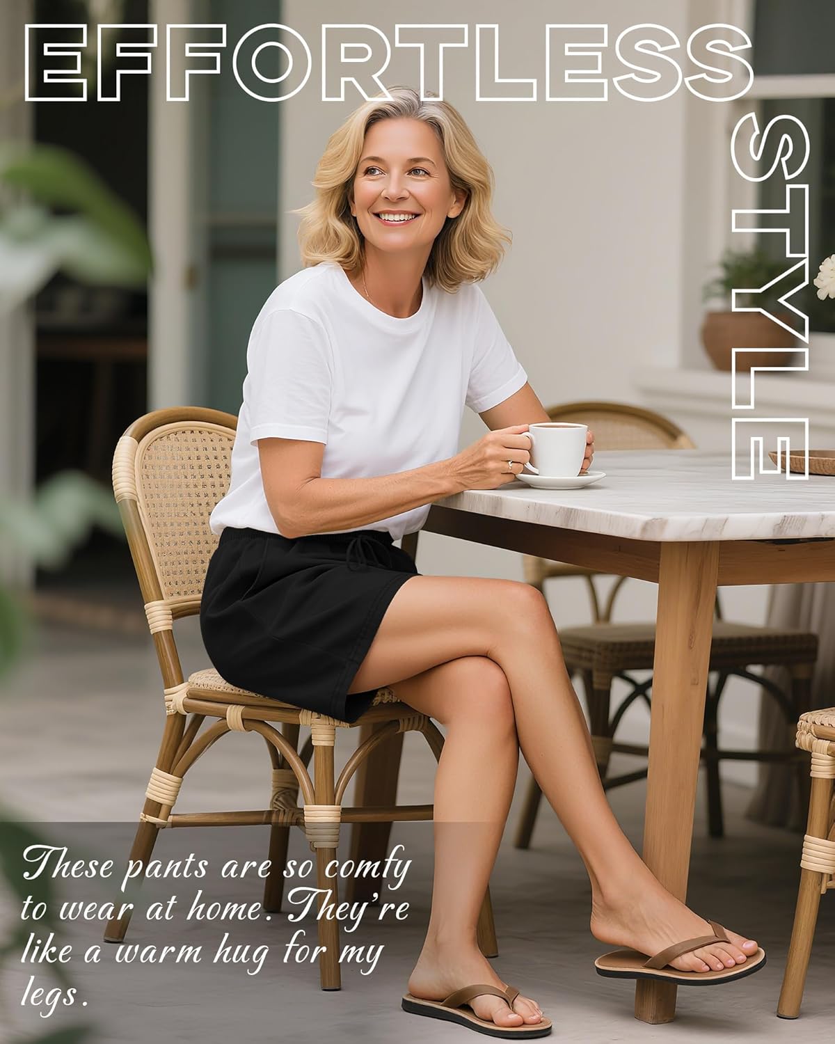 Huukeay 3 Pack Women's Sweat Shorts Comfy Casual Lounge Drawstring High Waisted Summer Athletic Shorts with Pockets - Image 7