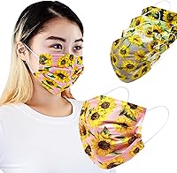 Vista 19 de Máscara de seguridad desechable de 3 capas de protección facial para adultos, 50 unidades (colores surtidos 4)
