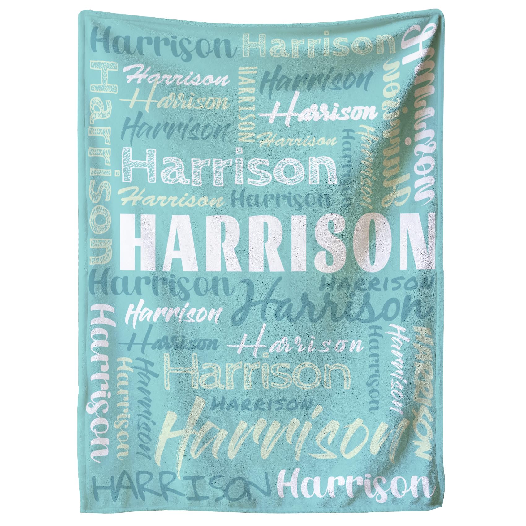 Personalised Baby & Kids Blankets, Name Blankets, Personalized Throw Blankets for Kids Adults & Families - Gift