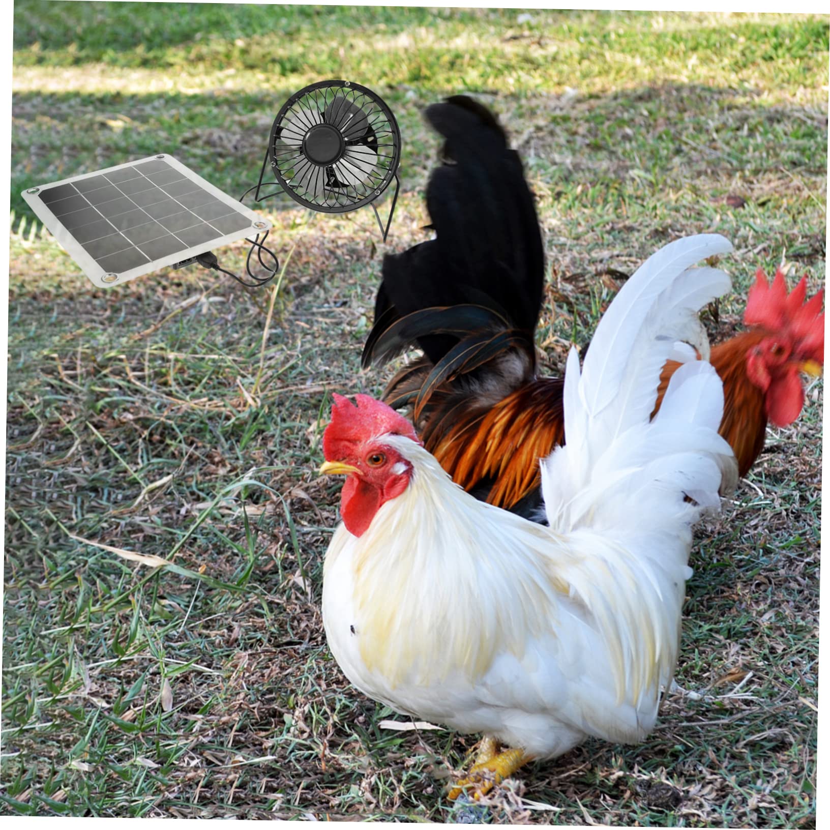 BESPORTBLE 3 Sätze Solarlüfter solar solarventilatoren solar powered fan Solar-Gewächshausventilator entlüften Kühlgebläse mit Solarenergie sommer kühler Einkristallines Silizium