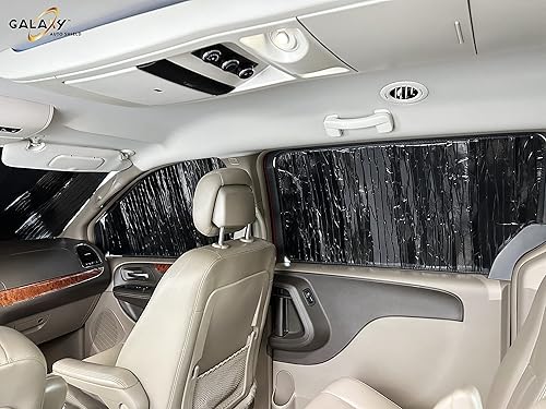 Miniatura 4 de Ventanas laterales traseras de 2 fila (2 unidades) Parasol para 2008 2009 2010 2011 2012 2013 2014 2015 2016 2017 2018 Chrysler Town & Country Town