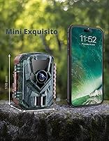 Vista 2 de Cámara de vigilancia KJK Trail 36MP 2.7K, Mini Cámara de caza con visión nocturna, tiempo de disparo de 0.1s, detección de movimiento activada