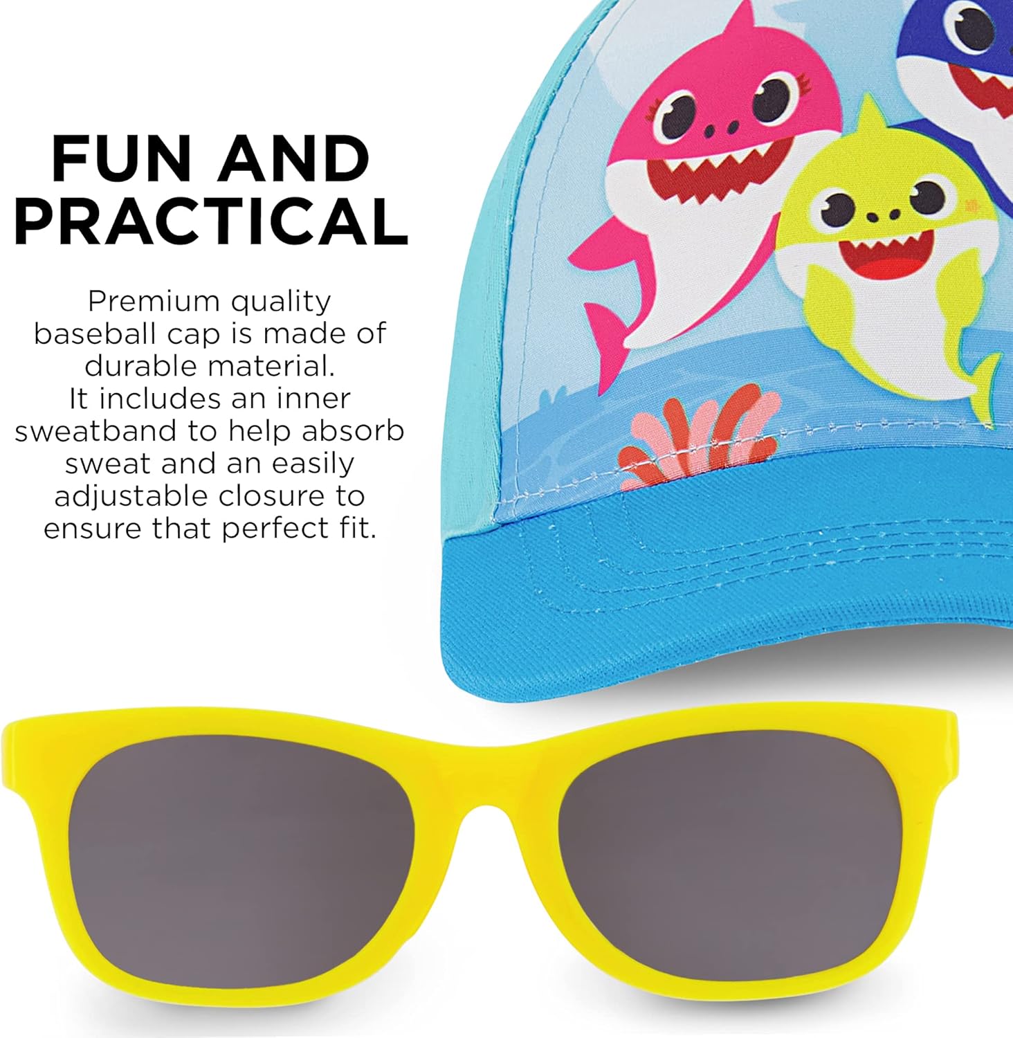 ABG Accessories baby boys Mickey Mouse, Paw Patrol, Batman, Shark Or Thomas Toddler Hat for Size 2-4 Kids Baseball Cap, Shark, 2-4T US : Clothing, Shoes & Jewelry