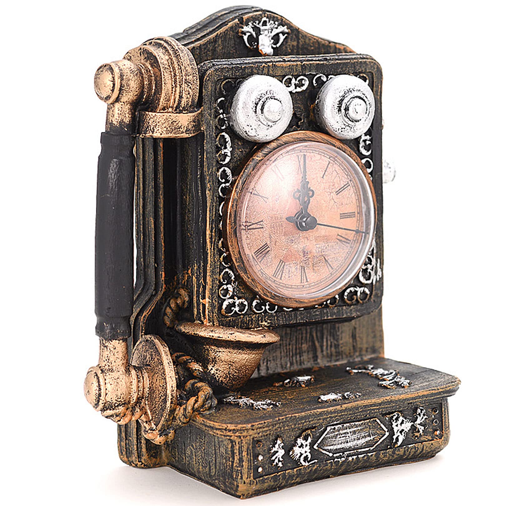Téléphone fixe rétro vintage en résine pour bureau élégant