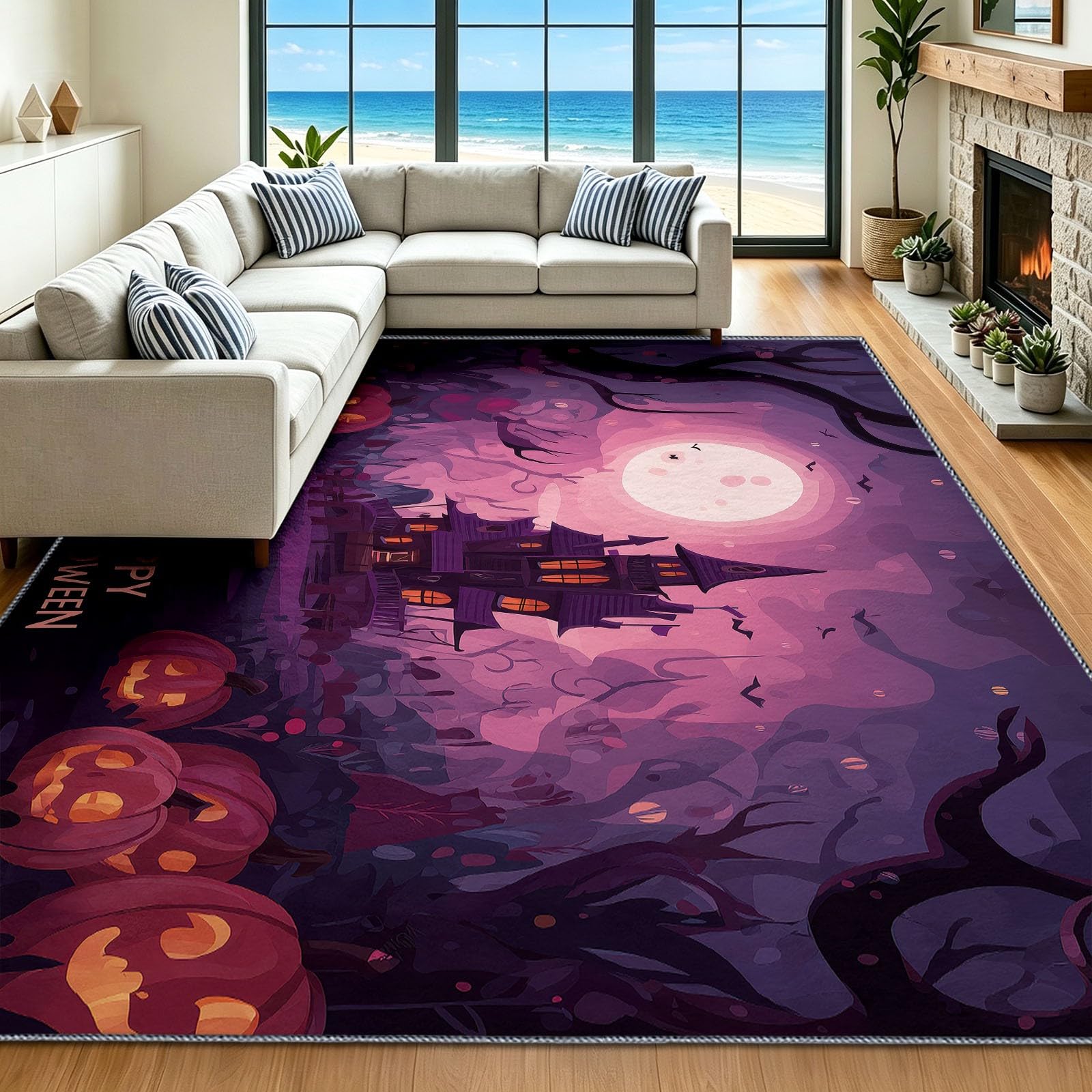 Tapis Noël dessin animé pour une décoration de cuisine ludique