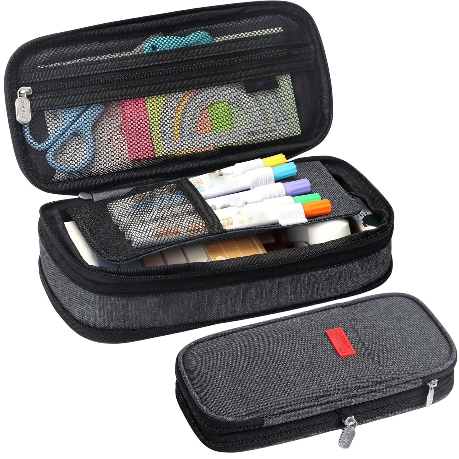 Large Capacity Pencil Case with Compartments and Handle Pencil Case