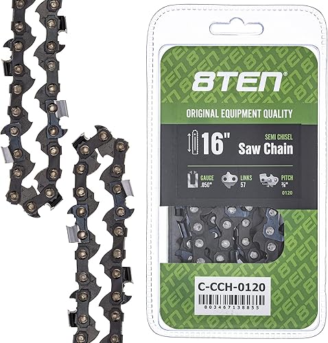Miniatura 10 de 8TEN Cadena de motosierra cincel completo 16 pulgadas .043 38 LP 55DL para Stihl MS 170 171 180 200 E140 Husqvarna