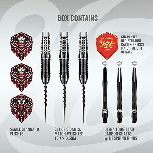 Miniatura 3 de Dardos de tiro con punta de acero, arma tribal salvaje (0.78 oz0.81 oz 0.85 oz0.88 oz0.92 oz), 90% tungsteno, frente ponderado con agarres de