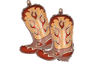 2 pcs Wild West Western Boot Balloons
