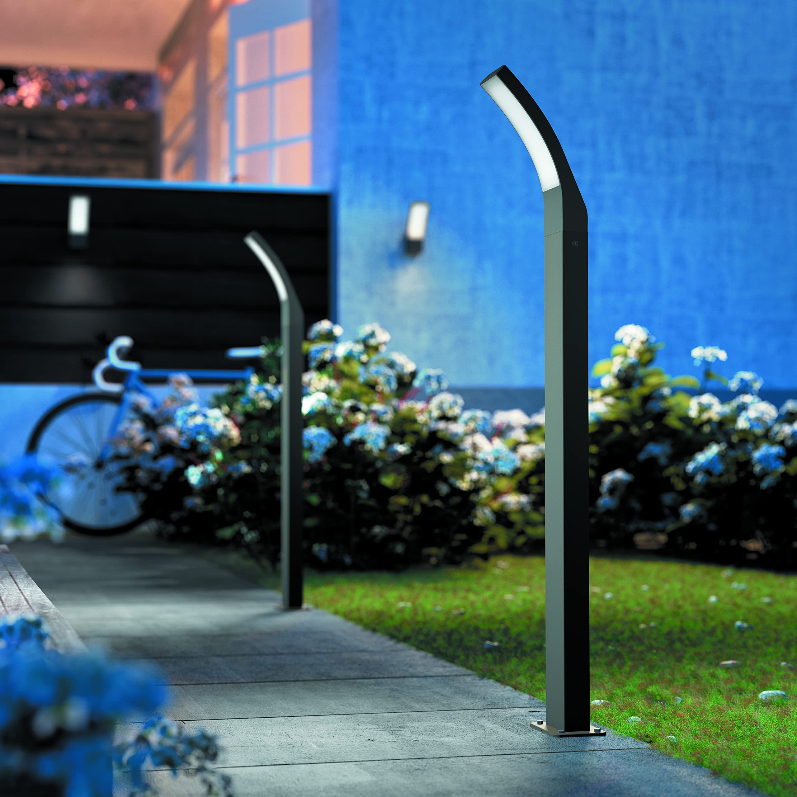 Philips LED Lighting Paletto con LED integrato Splay, per Esterni, IP44, 4000K, Antracite