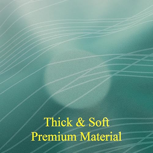 Miniatura 8 de Estelar Textiler Cortinas opacas verdes y blancas grisáceas para dormitorio, con aislamiento térmico, cortinas degradadas de 84 pulgadas de largo,