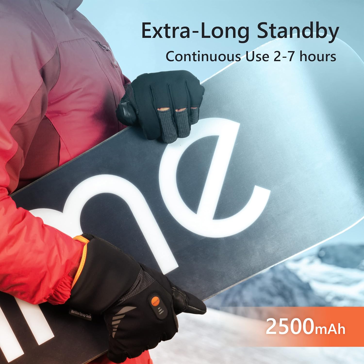 Heated Gloves for Men Women, Rechargeable Waterproof Heated Work Gloves with Arthritis Raynaud's Relief for Ski Golf Hiking Driving - Image 5