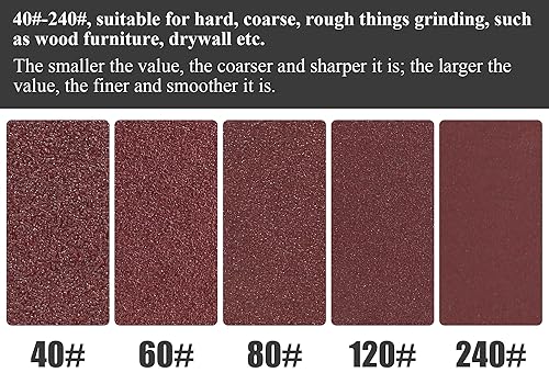 Miniatura 4 de Waziaqoc 30 discos de lijado de 9 pulgadas (grano 120), papel de lija redondo de 6 agujeros con gancho y bucle para paneles de yeso, acabado de