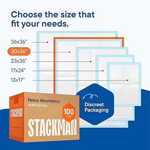 Miniatura 8 de Chucks Pads - Almohadillas desechables de 30 x 36 pulgadas [paquete de 50 unidades] Almohadillas protectoras para incontinencia – Almohadillas de