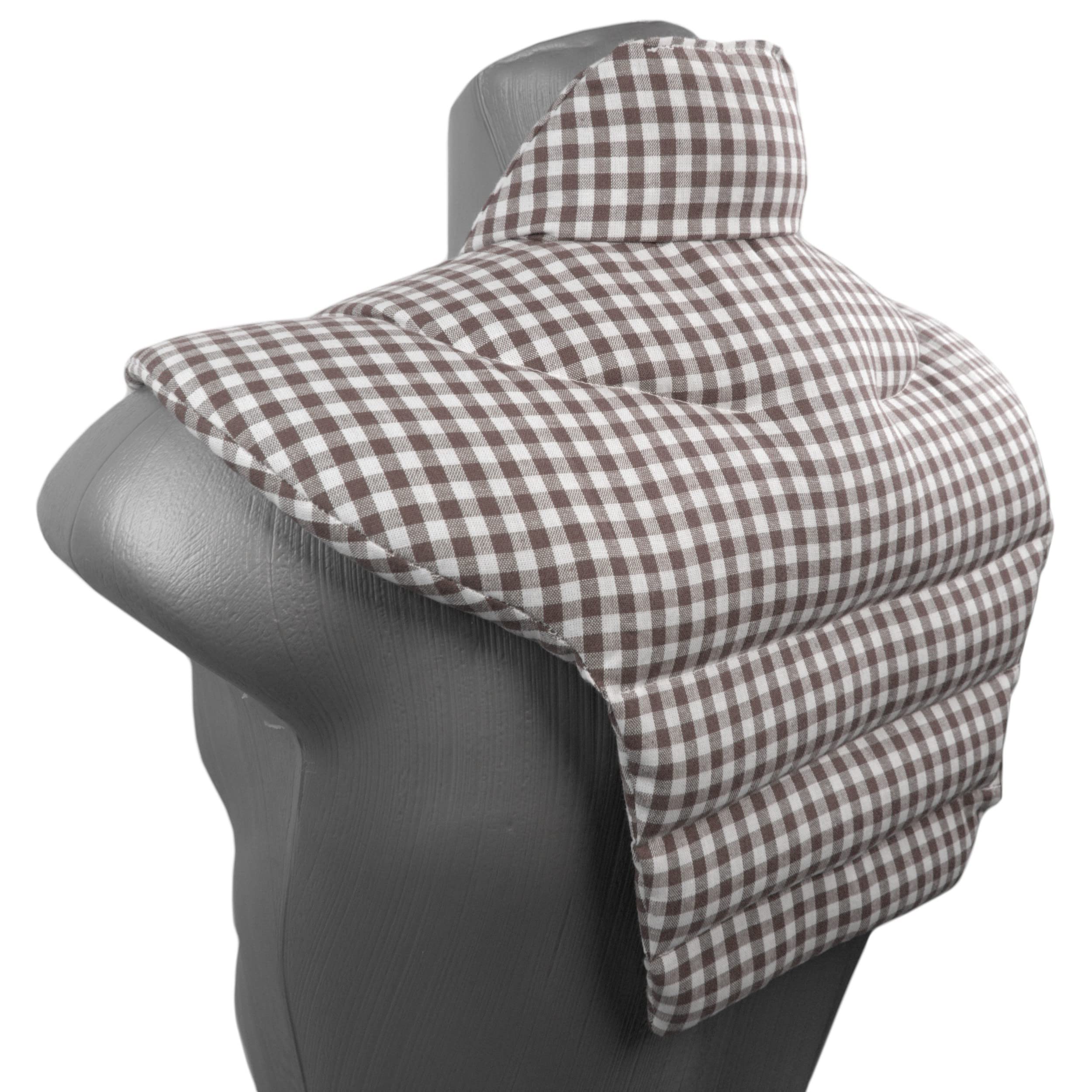 Cuscino Termico Per Collo A U | Semi Di Ribes | Terapia Caldo/Freddo | Grigio-Beige