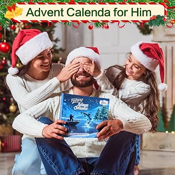 Fishing Advent Calendar for Adult 2025 Fishing Lure Advent Calendar 24 Days Christmas Countdown Calendars Tackle Lures Gifts For Men