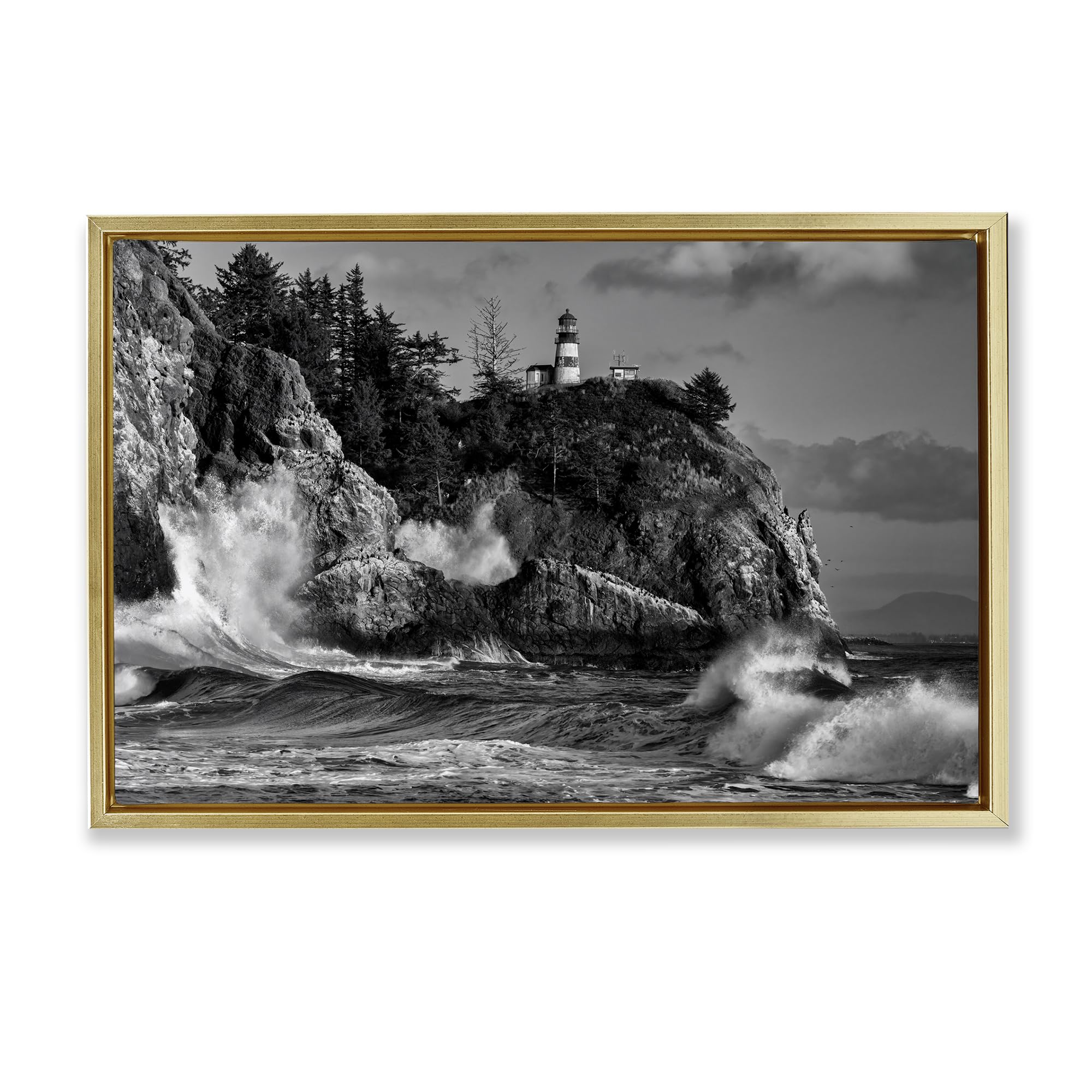'Rising Tide at Cape'| Floating Frame Canvas Art