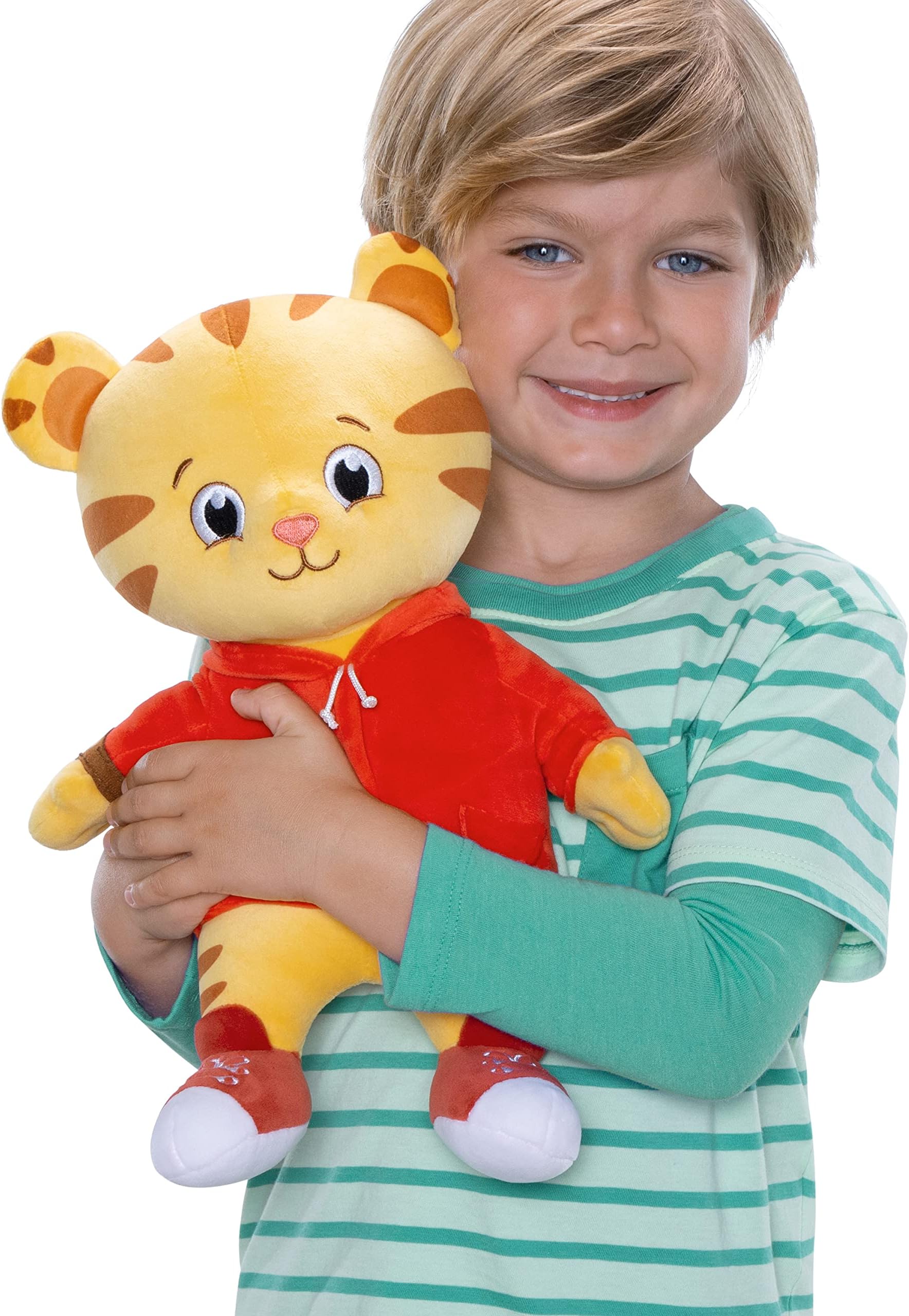 Daniel Tiger's Neighborhood Cuddle Up Daniel Tiger Plush Toy Super Soft Kids Character Stuffed Plush Toy - Polyester Microfiber - for Boy and Girls, 12 Inches Tall!