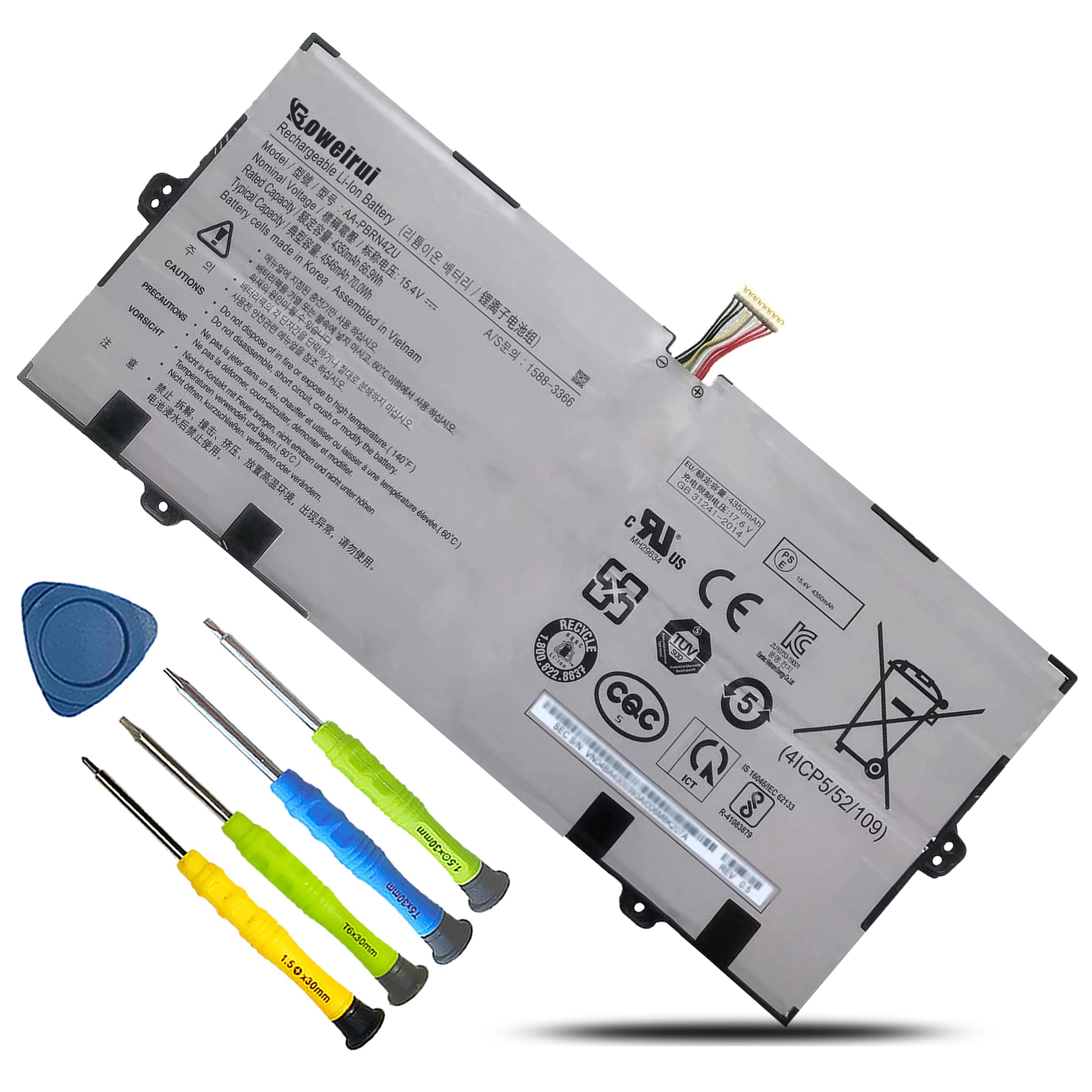 Amazon.com: 66.9Wh AA-PBRN4ZU Laptop Battery for Samsung Galaxy