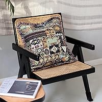 Vista 4 de ZWJD Fundas de almohada bohemias de 18 x 18 pulgadas, almohadas decorativas para sofá, elegantes, de algodón, cuadradas, suaves, marroquíes
